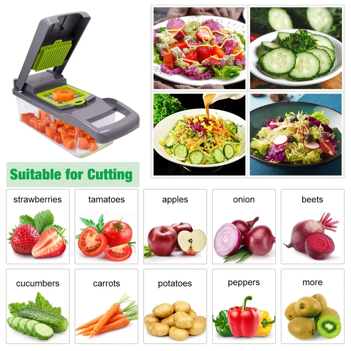 EasyPro Multifunctional Vegetable Chopper (Buy one Get one Free)