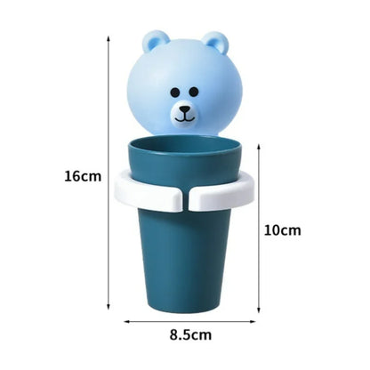 Baby Toothbrushing Cup Bathroom Supplies Kids Toothbrush Holder Wall Mount Paste Safe Non-toxic Wash Cup Strong Anti-Fall