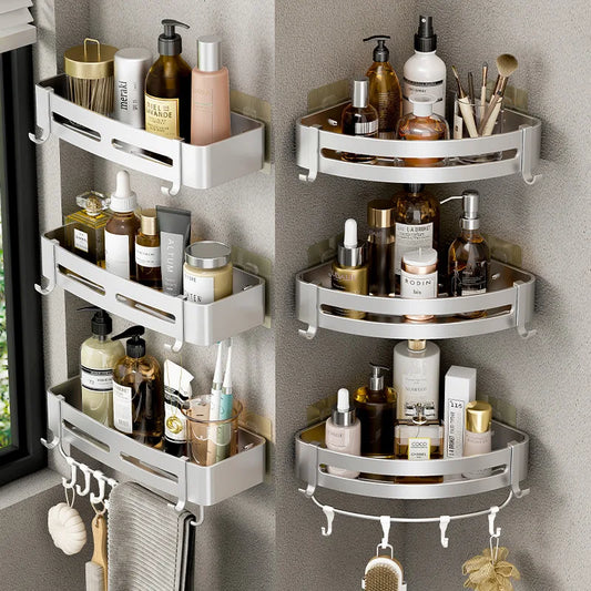 Bathroom Shelf No Drill Wall Mounted