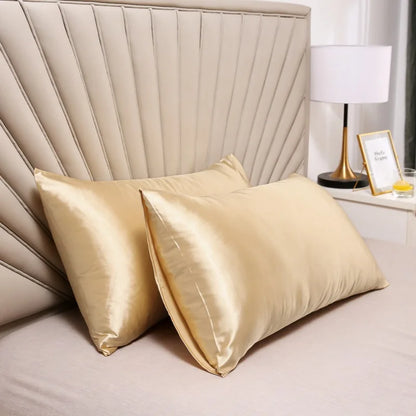 Silk Satin Pillowcase, Decorative Couch Pillow Case