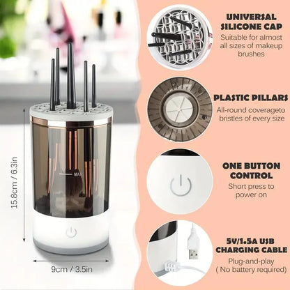 Electric Makeup Brush Cleaner - Automatic Beauty Brush Cleaner