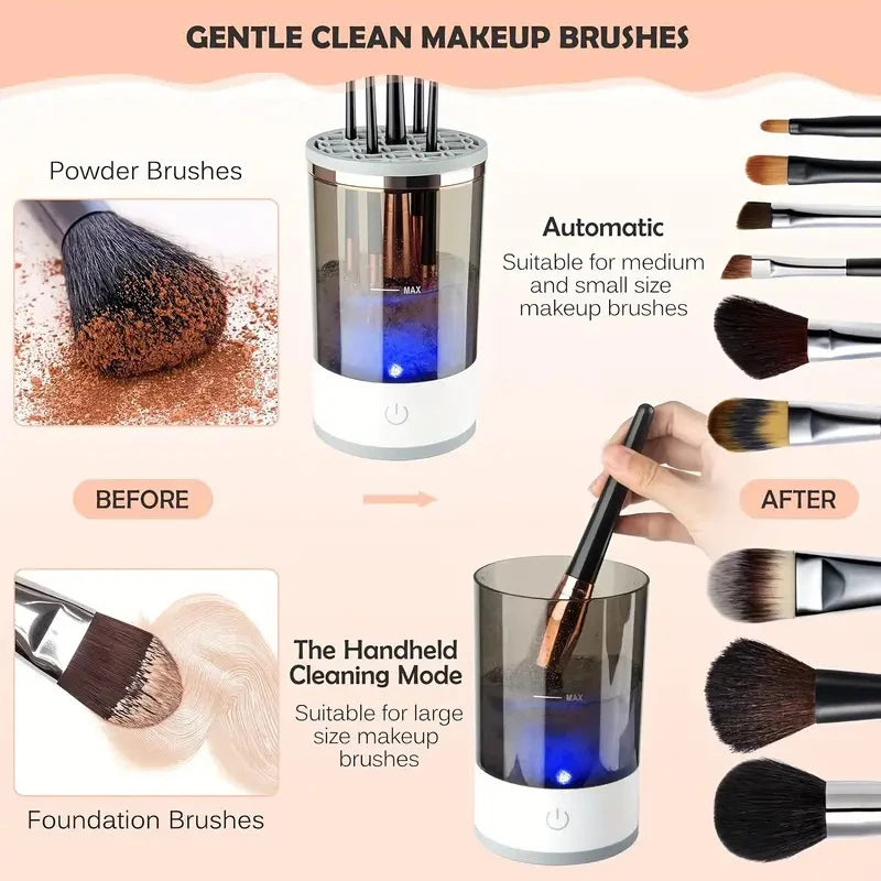 Electric Makeup Brush Cleaner - Automatic Beauty Brush Cleaner