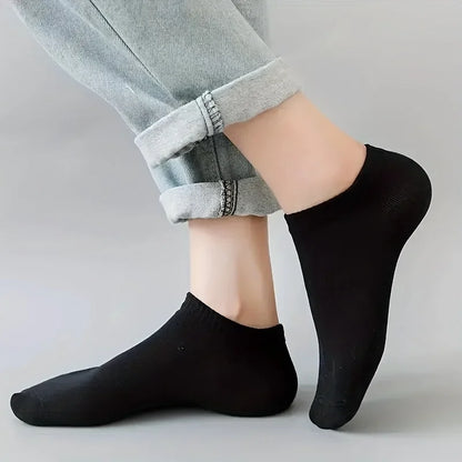 Unisex 10/20/40 Pairs Solid Socks Soft Lightweight Low Cut Ankle Socks Bulk Black White Grey Men Women Stockings  Hosiery