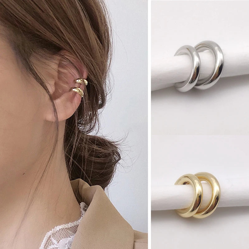 Gold Silver Ear Cuff Without Piercing Ear Clips