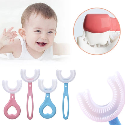 Children U-Shape Toothbrush 360-Degree Oral Cleaning