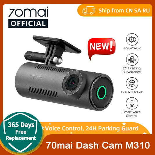 2024 New 70mai Dash Cam M310 New 1296P Night Vision