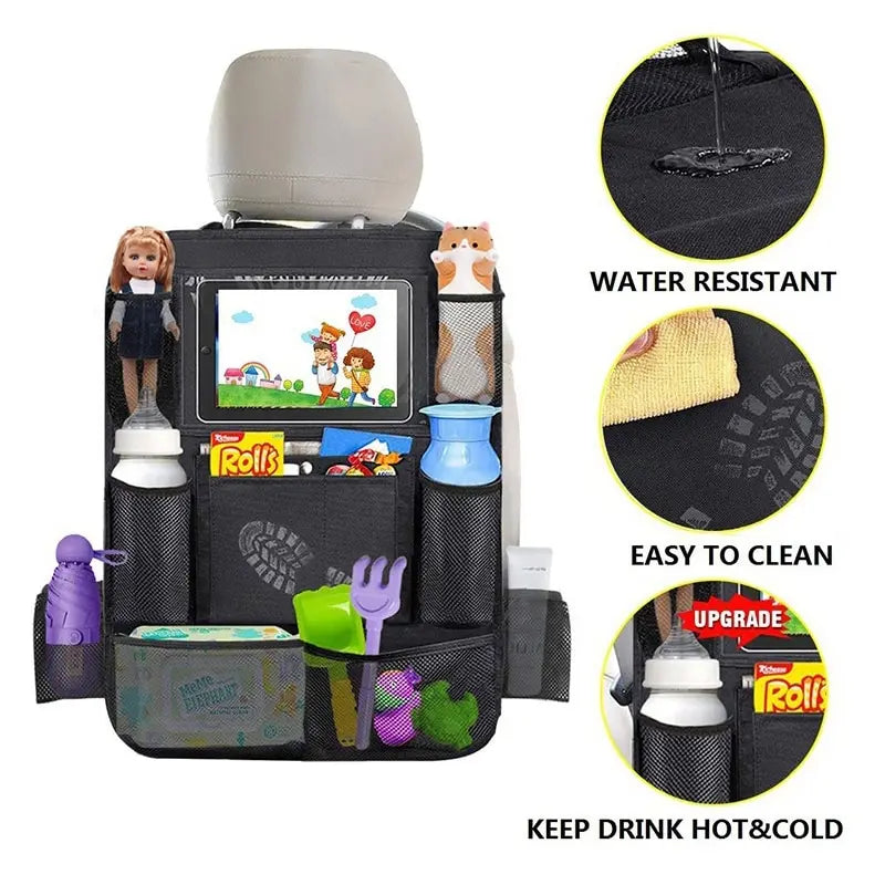 Car Back Seat Organizer with Touch Screen Tablet Holder - Buy two Get Two Free/Free Shipping!