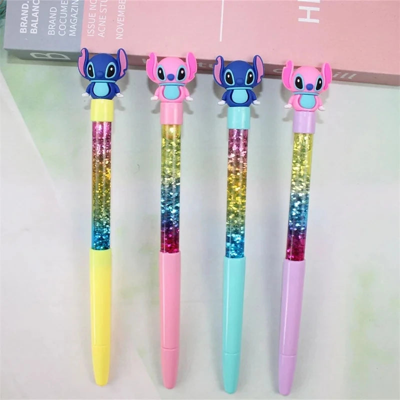 1PCS Disney Stitch Pen Diy bracelet Kawaii Stitch Gel Pen Gift Student Incentive Supplies Writing Tools School Supplies Gifts