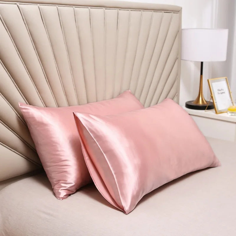 Silk Satin Pillowcase, Decorative Couch Pillow Case