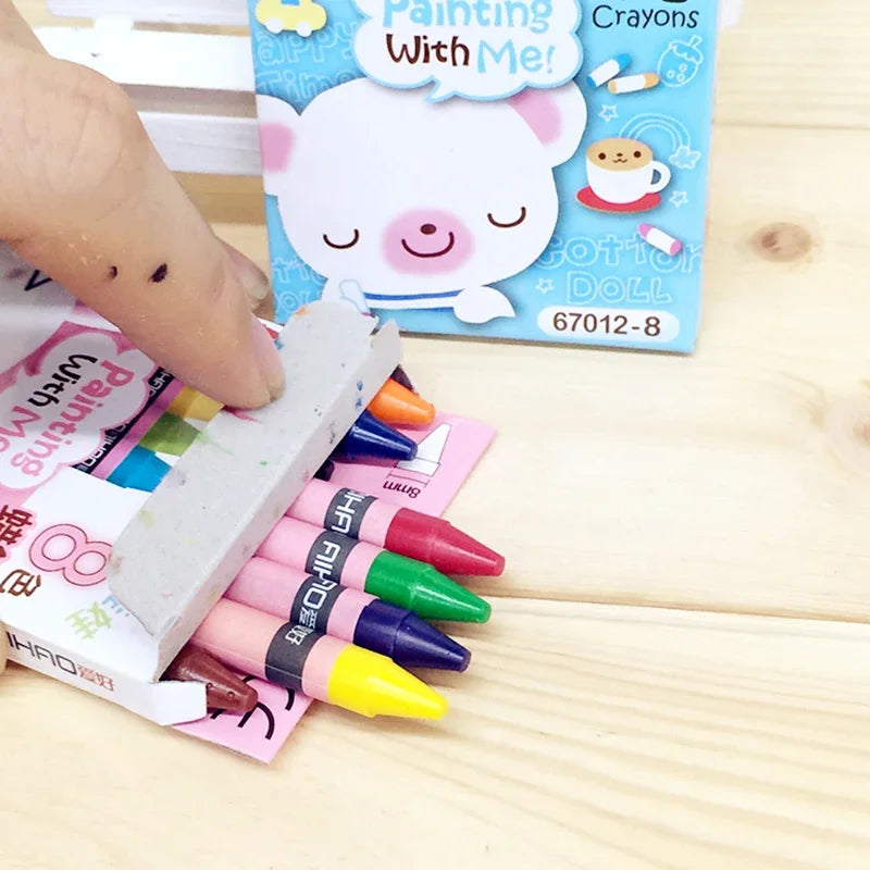 New Rabbit Pig 8 Colors/12 Colors Non-Toxic Crayon Oil