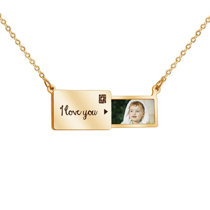 Personalized Photo Engrave Lettering Creative Pull-Out Envelope