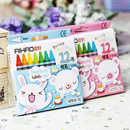 New Rabbit Pig 8 Colors/12 Colors Non-Toxic Crayon Oil