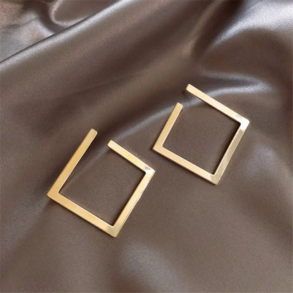 Retro Minimalist Square Earrings Irregular