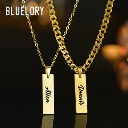 Personalized Couple Name Necklaces