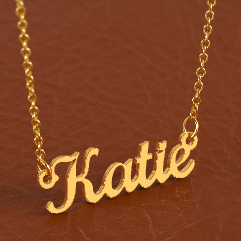 You Know Me Name necklace