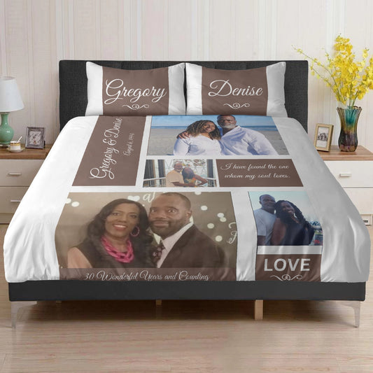 Custom Love Blanket - Personalized Photo Blanket - Anniversary Blanket