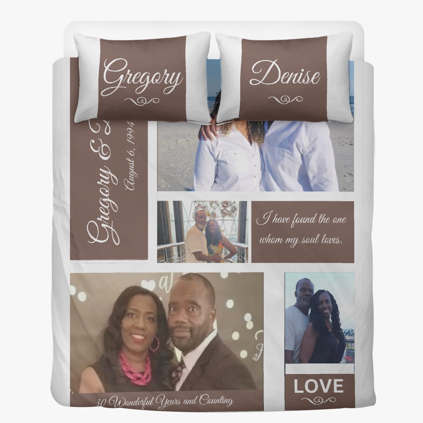 Custom Love Blanket - Personalized Photo Blanket - Anniversary Blanket