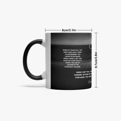 Magic hidden message Soulmate Mug Night fall - Personalize it too