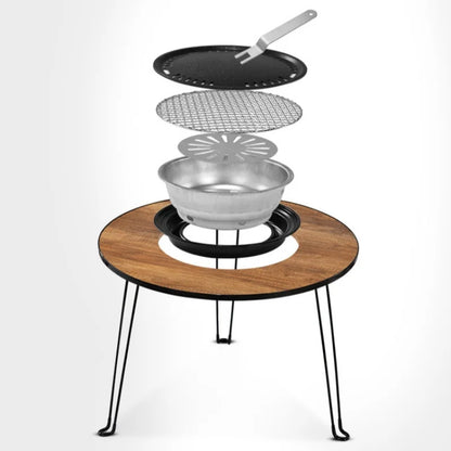 Folding Campfire Grill Table