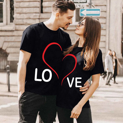 Love Heart Couple T-Shirts