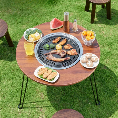 Folding Campfire Grill Table