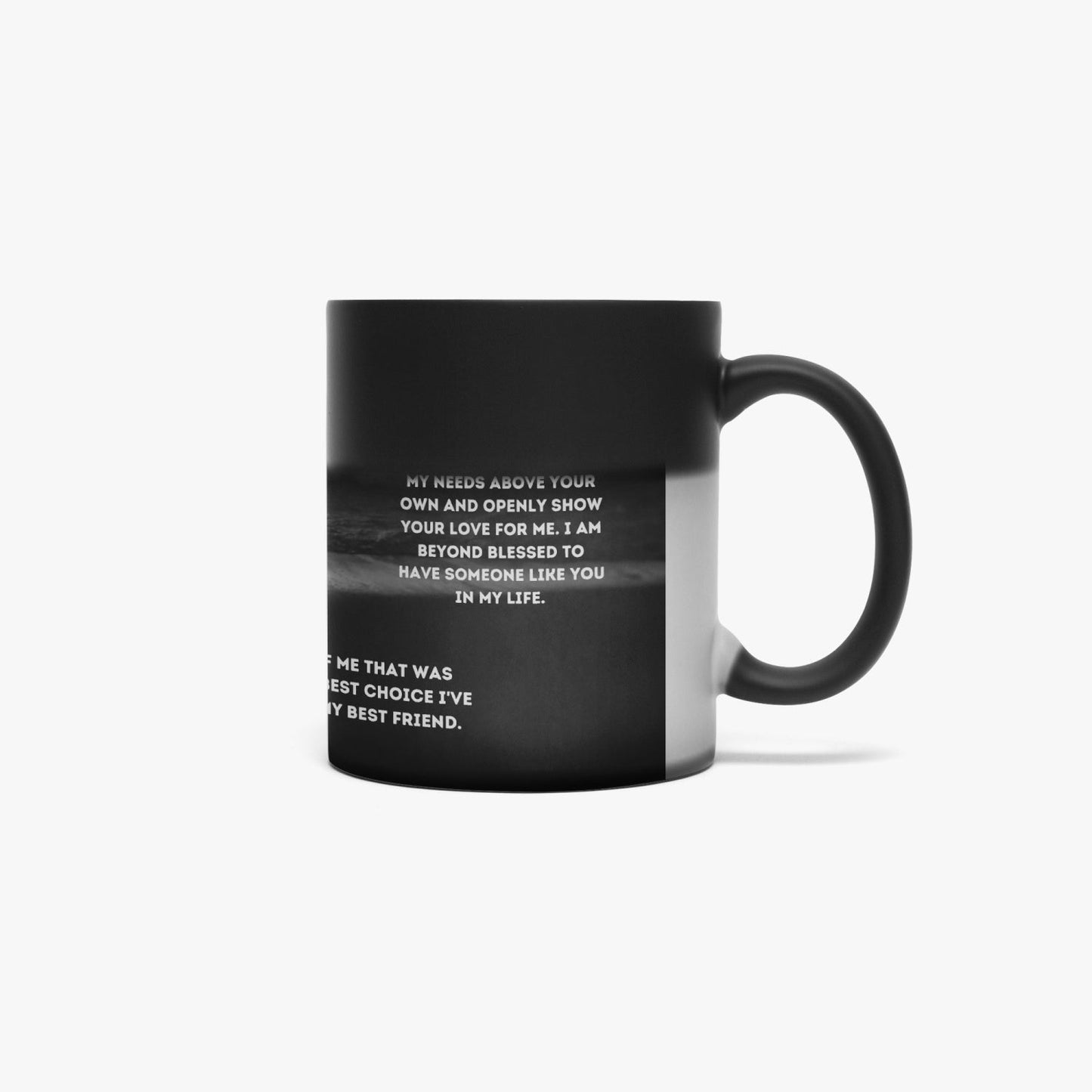 Magic hidden message Soulmate Mug Night fall - Personalize it too