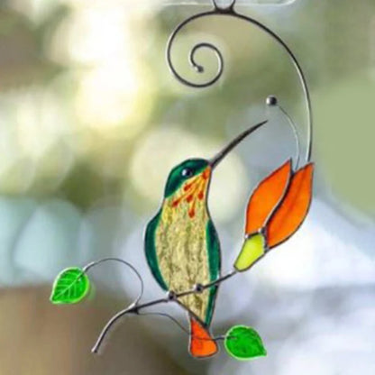 Hummingbird Stained Glass Decor