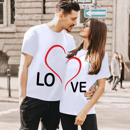 Love Heart Couple T-Shirts