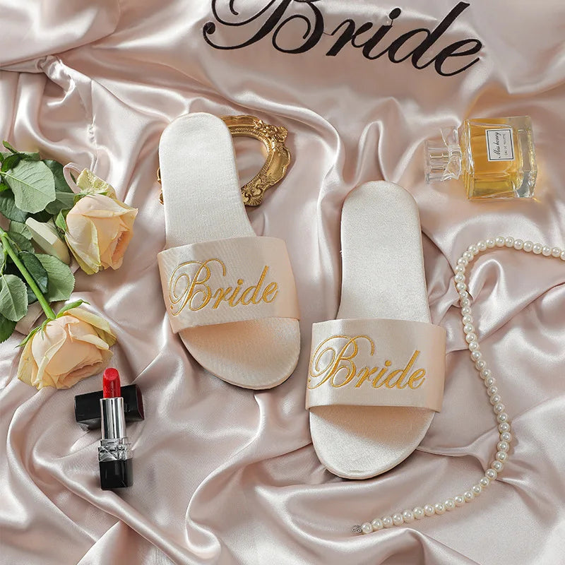 Elegant Bridal Satin Sandals