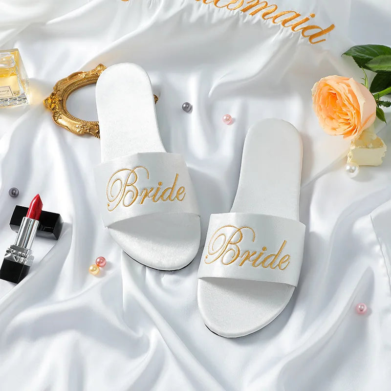 Elegant Bridal Satin Sandals