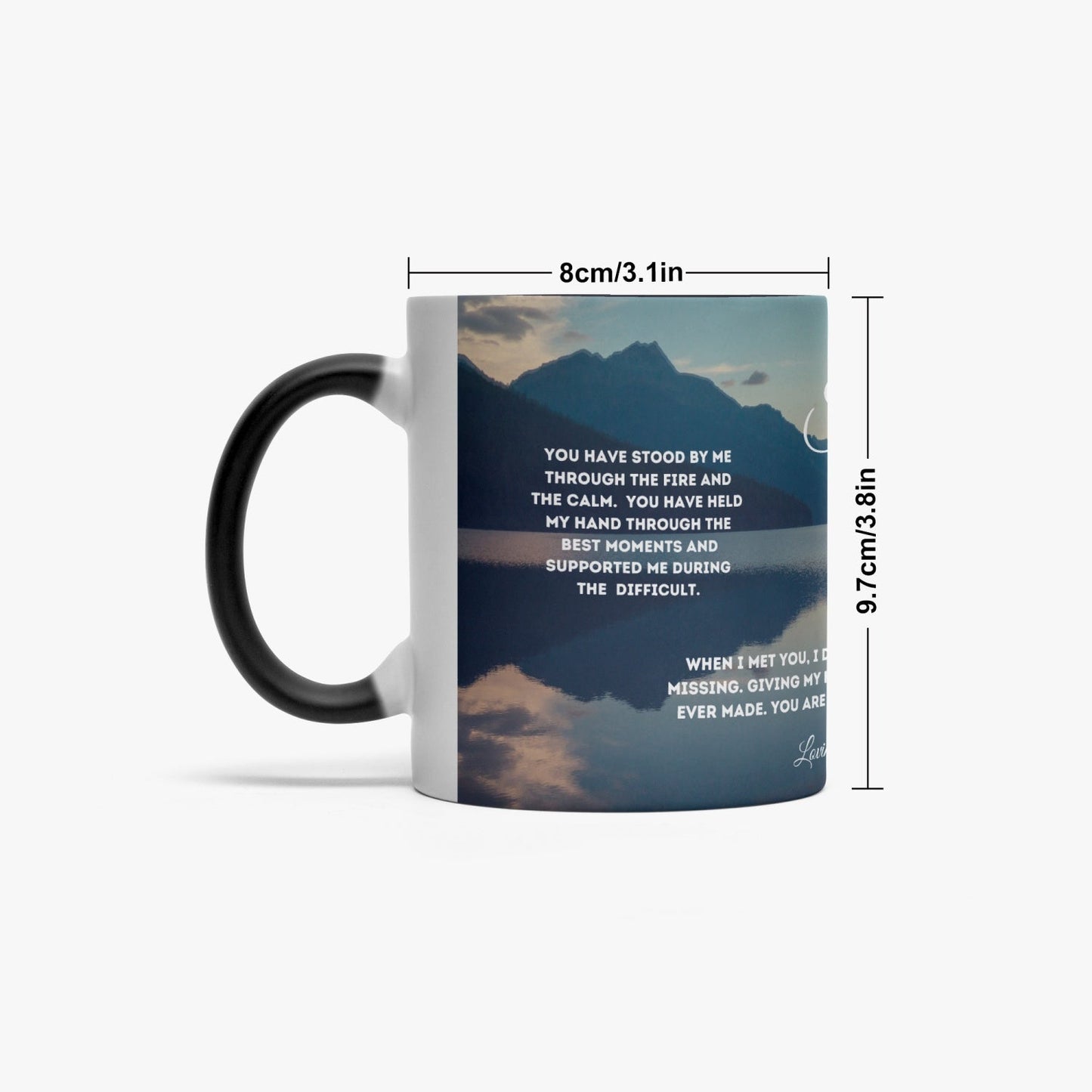 Magic Soulmate hidden Message Mug (Personalize this mug with name or DOB)