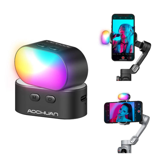 AOCHUAN Magnetic RGB Fill Light.   Buy one Get one Free!