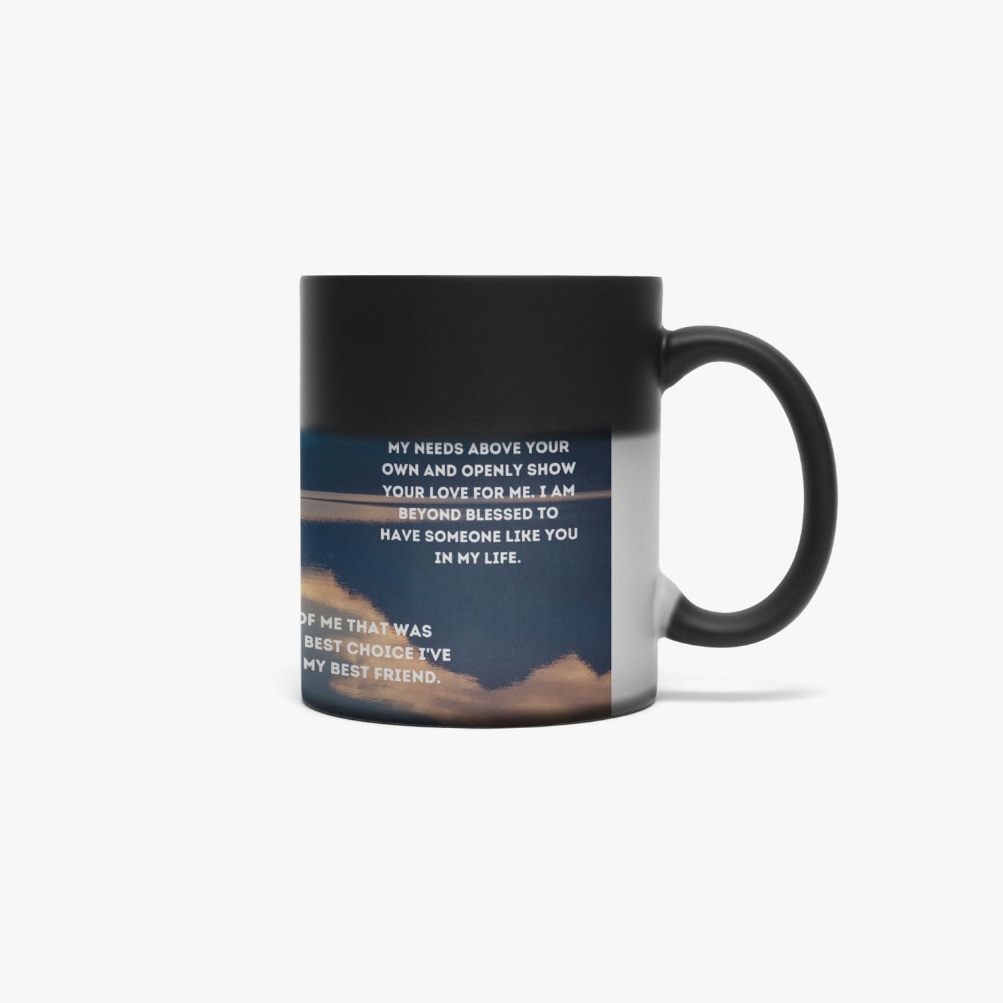 Magic Soulmate hidden Message Mug (Personalize this mug with name or DOB)