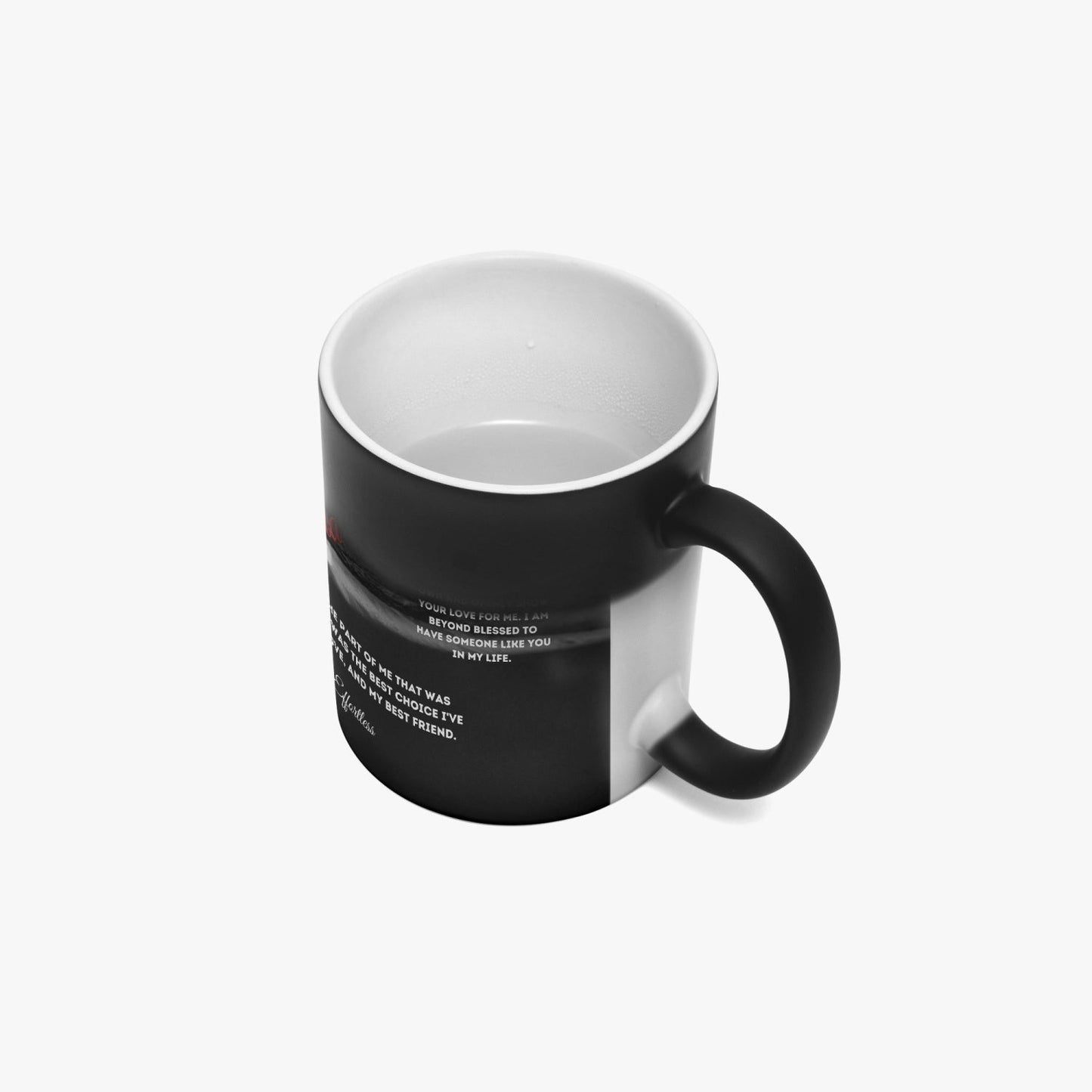 Magic hidden message Soulmate Mug Night fall - Personalize it too