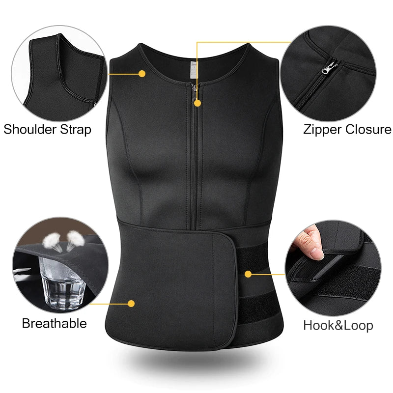 SweatFit Men's Sauna Vest