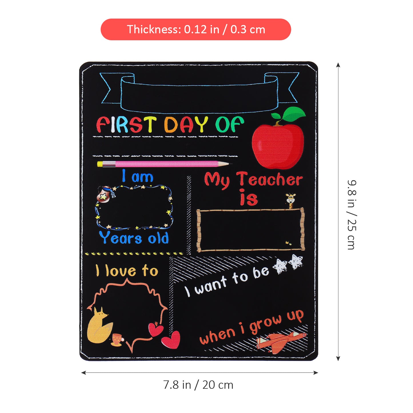 School Day Chalkboard Sign - First Day. ( Buy one Get One Free!)