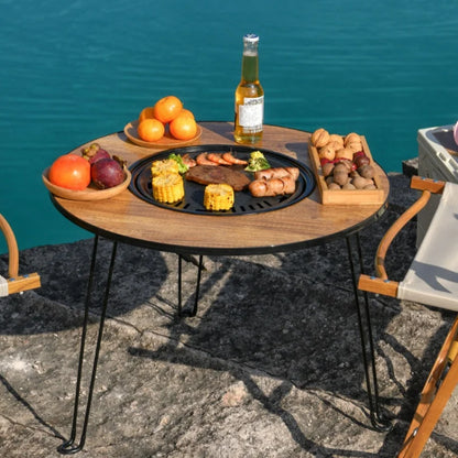 Folding Campfire Grill Table