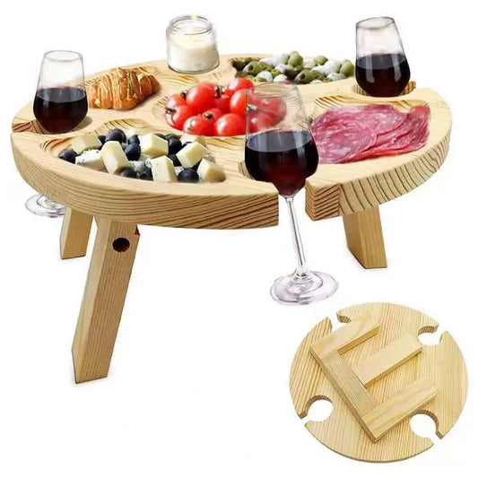 Portable Folding Wine Table