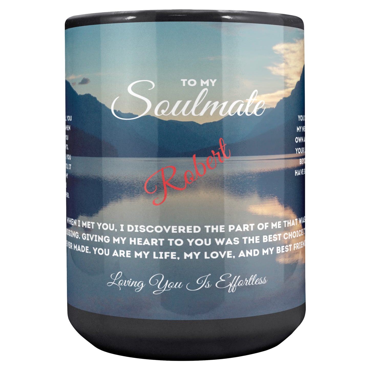 Magic Soulmate hidden Message Mug (Personalize this mug with name or DOB)