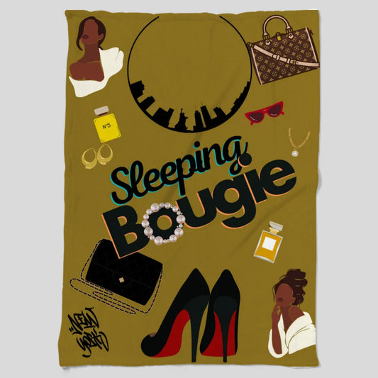 SLEEPING BOUGIE PERSONALIZE IT! Cozy Plush Fleece Blanket – 60×80